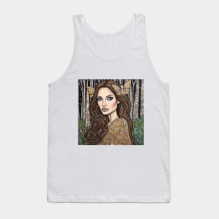 Angelina Jolie as a fairy in the woods Tank Top